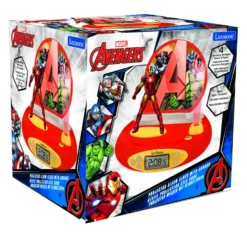 Réveil projecteur avengers avec iron man en 3d