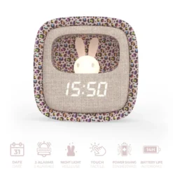 Réveil veilleuse lapin pour enfant