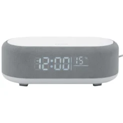 Réveil Vogue Karlsson chargeur à induction et enceinte Bluetooth