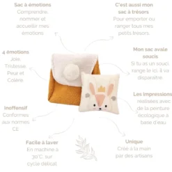 Sac aux emotions mouton bleu