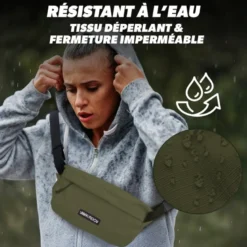 Sac banane vert kaki 4 l - résistant à l'eau