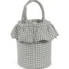 Sac bucket praliné vichy matcha