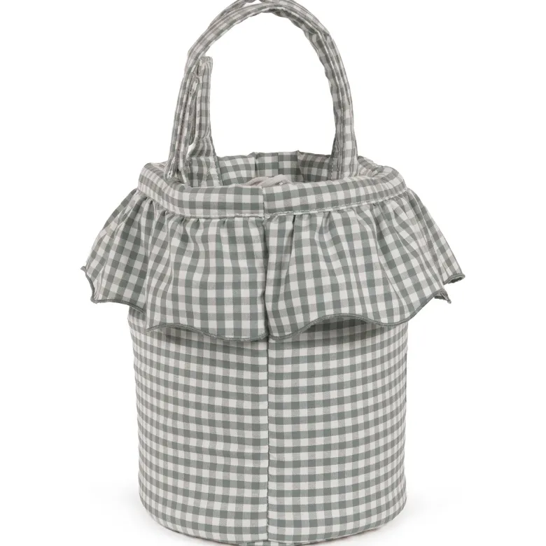 Sac bucket praliné vichy matcha