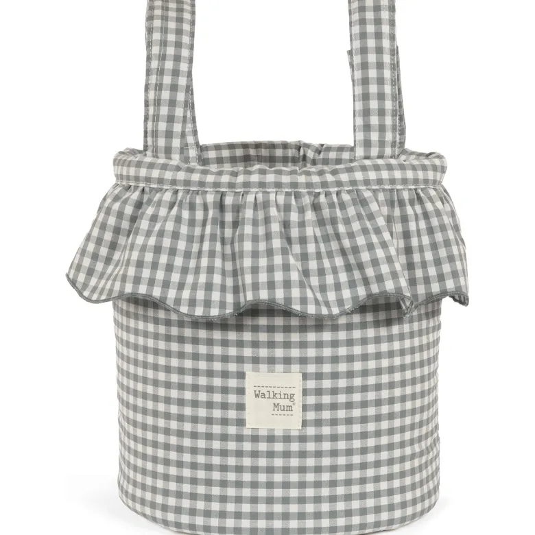 Sac bucket praliné vichy matcha