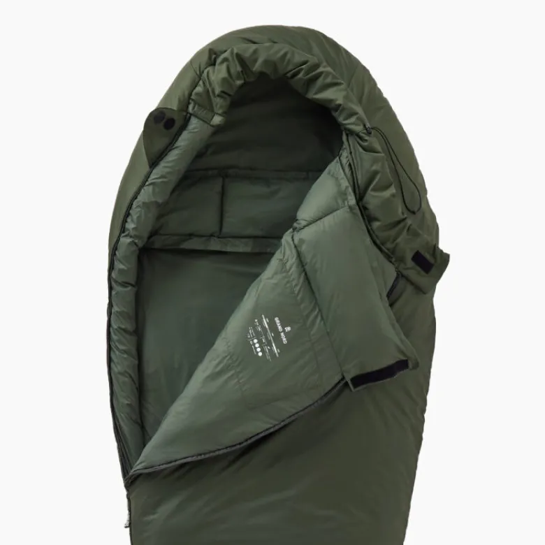Sac de couchage expédition kaki droit