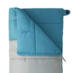 Sac de couchage loisir gris et bleu