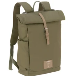 Sac à dos à langer rolltop olive