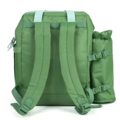 Sac-à-dos pique-nique isotherme avec vaisselle 4 personnes et porte-bouteille