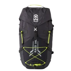Sac à dos raid-trail 38l noir et jaune