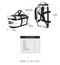Sac à dos voyage 70l latitude bleu ergonomique résistant outdoor Bleu