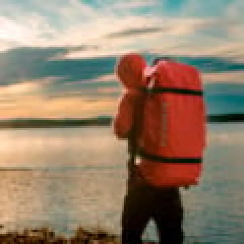 Sac duffle roll-top 85l orange zulupack
