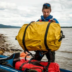 Sac duffle roll-top étanche 45l - borneo Jaune