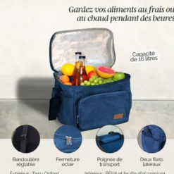 Sac isotherme 16 l - bleu