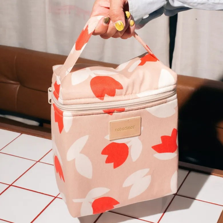 Sac isotherme pour biberon et déjeuner hyde park red tulips (4 l)