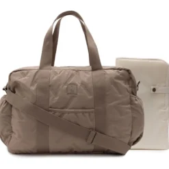 Sac à langer embossed lily milky coffee