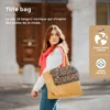 Sac à langer tote bag tendance zebra Orange