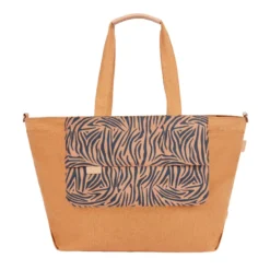 Sac à langer tote bag tendance zebra Orange