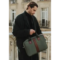 Sac ordinateur en tissu alberto a