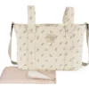 Sac à poussette crossbody mimosa rose