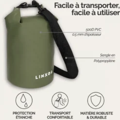 Sac étanche réglable pour sport 10l