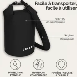 Sac étanche réglable pour sport 20l