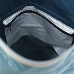 Sac tube étanche 25l fond transparent Bleu