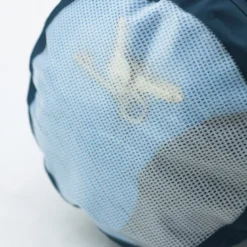 Sac tube étanche 25l fond transparent Bleu