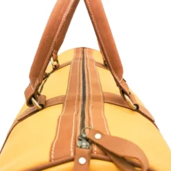 Sac weekend cuir sacha jaune