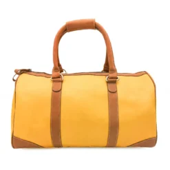 Sac weekend cuir sacha jaune