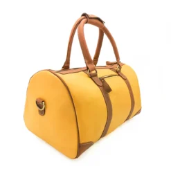Sac weekend cuir sacha jaune