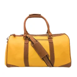 Sac weekend cuir sacha jaune
