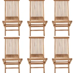 Salento - lot de 6 chaises en teck