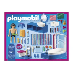 Salle de bain avec baignoire