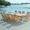 Salon de jardin teck irun 8 places