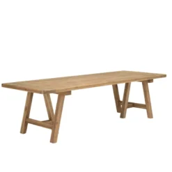 Sandy - table à manger rectangulaire 270x100cm bois pin recyclé