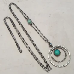 Sautoir kariri amazonite argent 925
