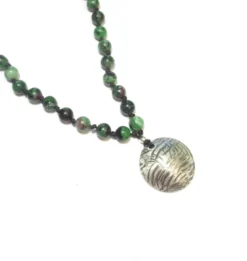 Sautoir mala zoisite 108 pierres