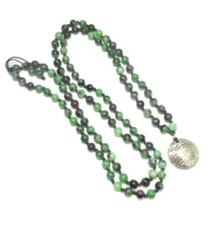 Sautoir mala zoisite 108 pierres