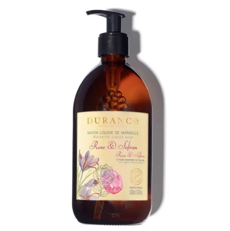 Savon liquide rose & safran