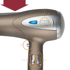 Sèche-cheveux professionnel 2200w marron proficare pc-htd3113-marron