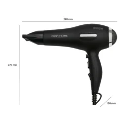 Sèche-cheveux professionnel 2200w proficare pc-ht 3017 noir