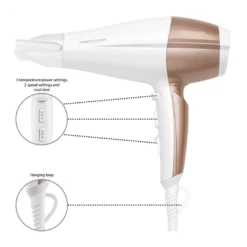 Sèche-cheveux 2200w proficare pc-ht 3010 blanc