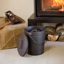 Seau à cendres 12l avec couvercle -