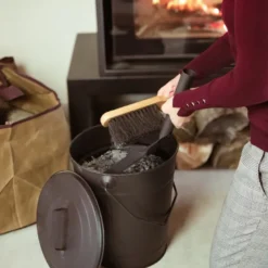 Seau à cendres 12l avec couvercle -