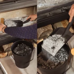 Seau à cendres 12l avec couvercle -