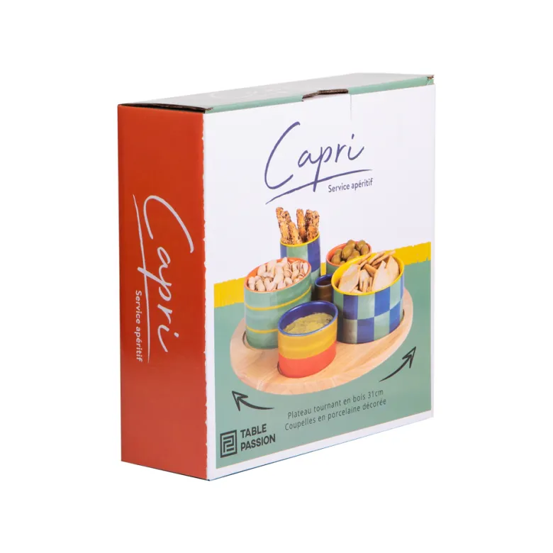 Service apéritif 6 pièces capri 31cm