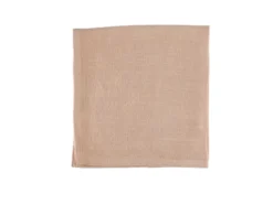 Serviette de table - lin et coton rose