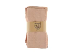 Serviette de table - lin et coton rose