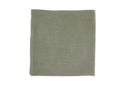 Serviette de table - lin et coton vert