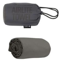 Serviette microfibre sea to summit airlite towel m 50x100 gris foncé
